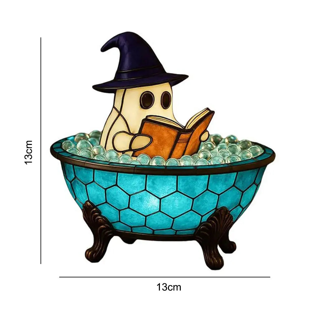Haunted Glow Bubble Ghost Lamp
