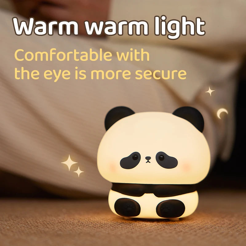 Silicone Little Cute Panda LED Night Light