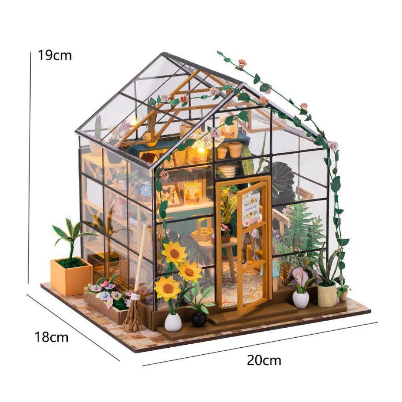 DIY Miniature Flowerhouse Kit