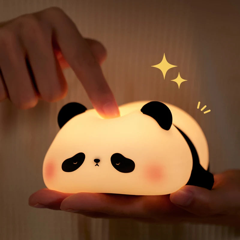 Silicone Little Cute Panda LED Night Light