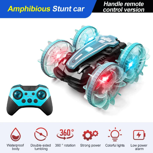 Waterproof 360° Stunt RC Car – Dual Control