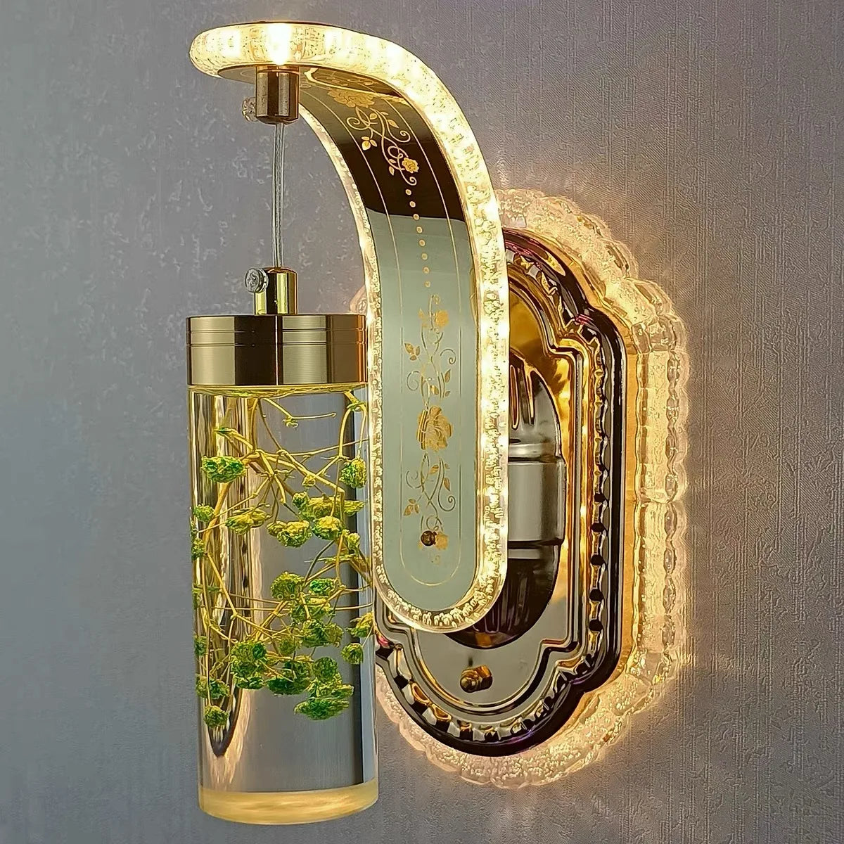 Modern LED Wall Sconce – Colorful Acrylic Light Art