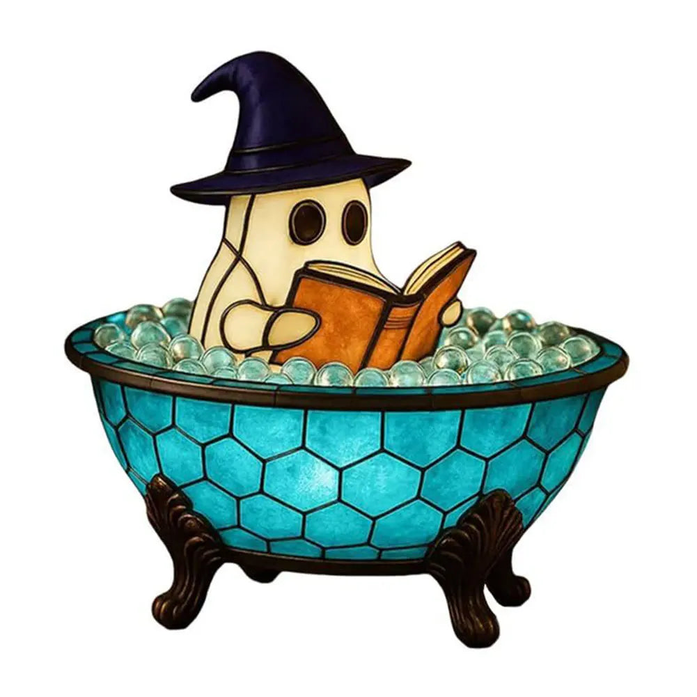 Haunted Glow Bubble Ghost Lamp