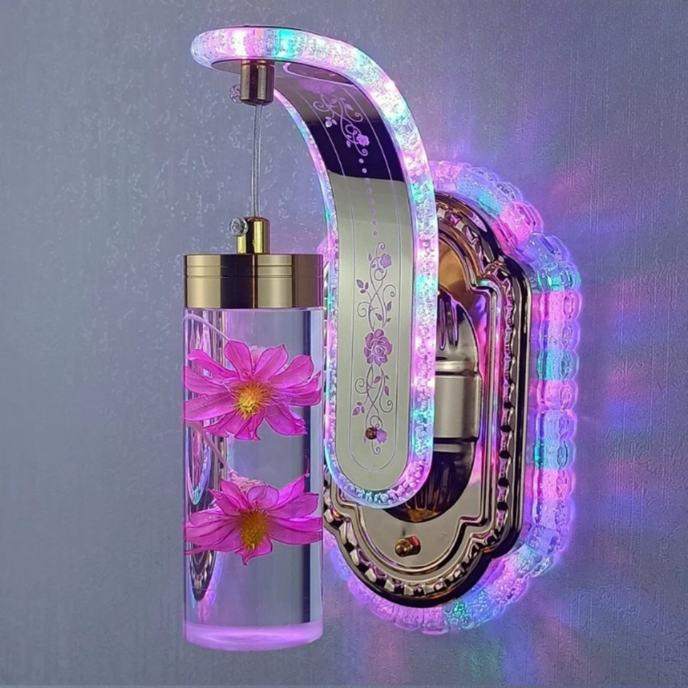 Modern LED Wall Sconce – Colorful Acrylic Light Art