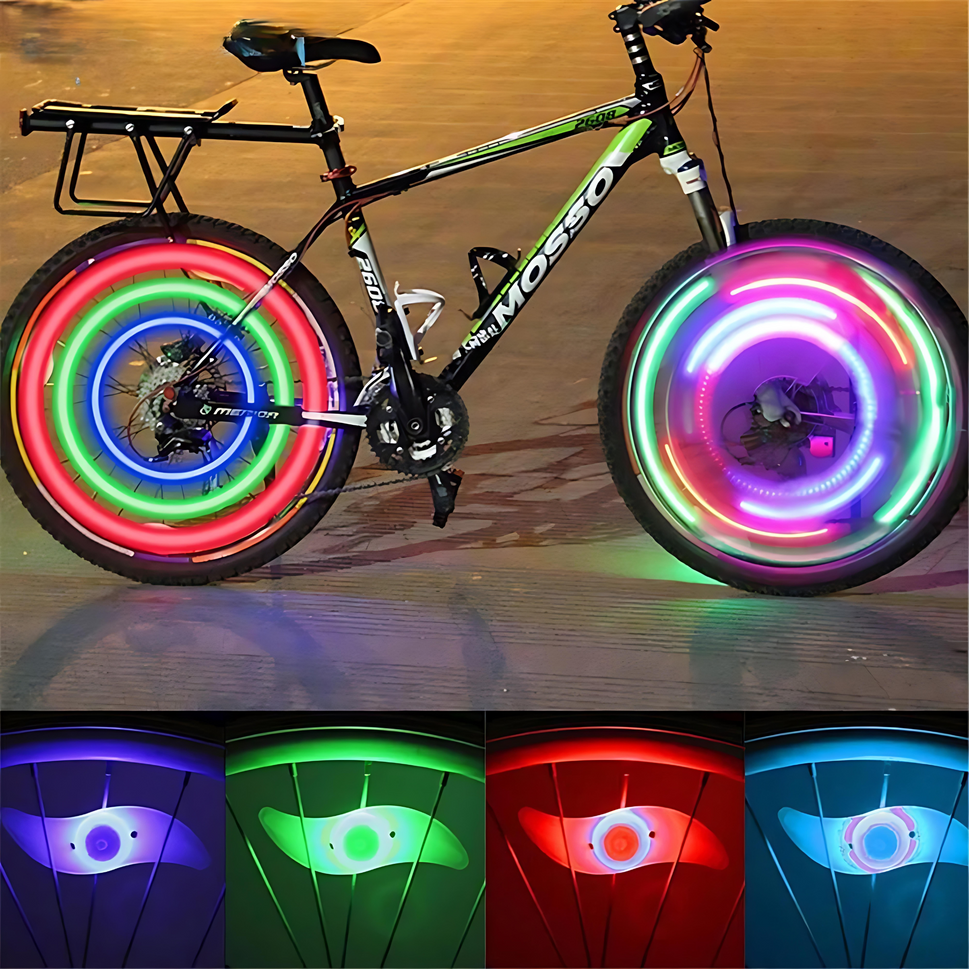 LED Bike Wheel Lights – Colorful Night Riding Spoke Lights