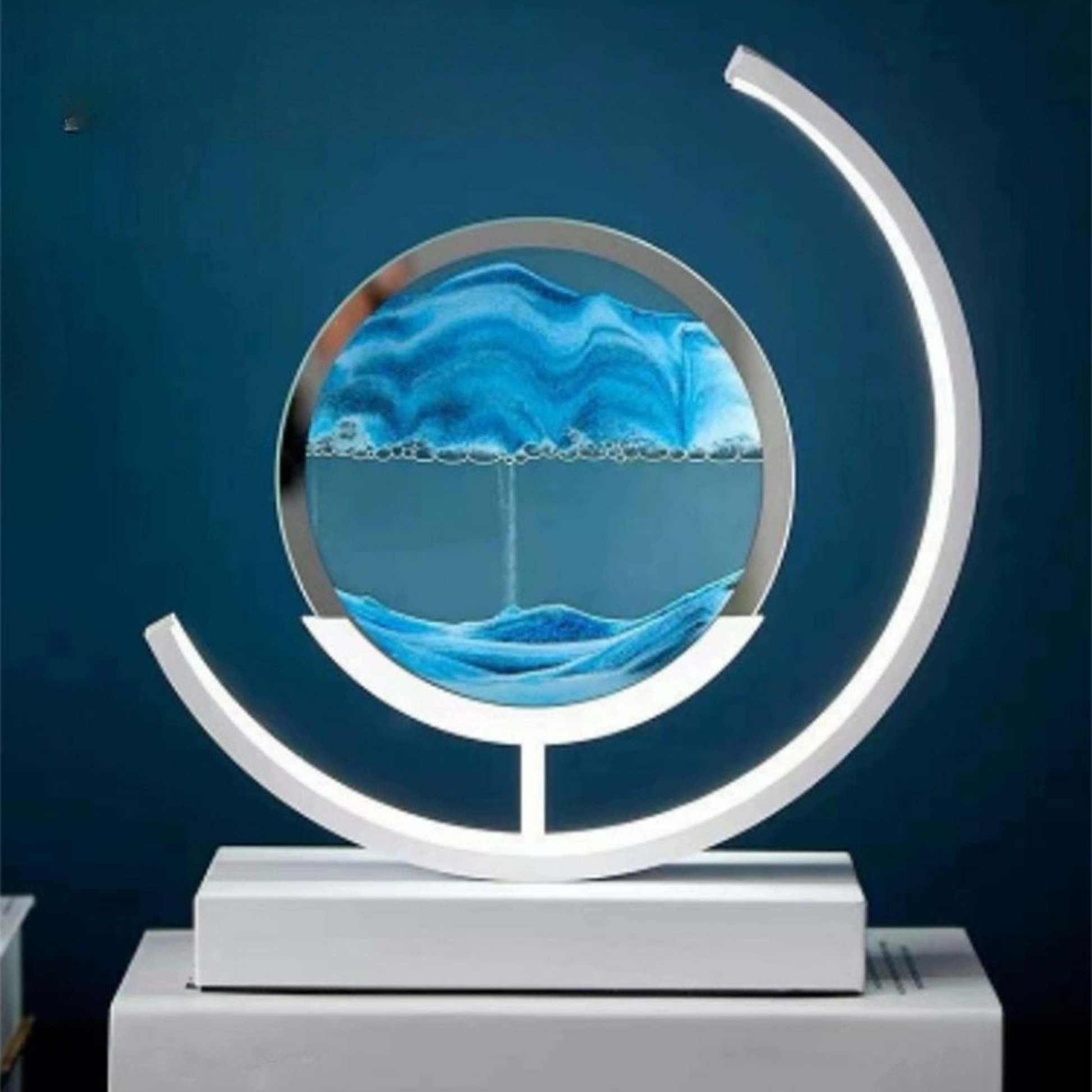 DIY Glass Sand Art Lamp with Rechargeable LED