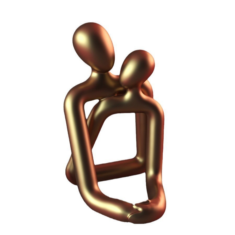 Modern Love Resin Sculpture