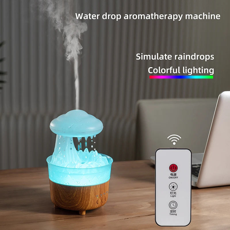 Rain Cloud LED Humidifier & Essential Oil Diffuser