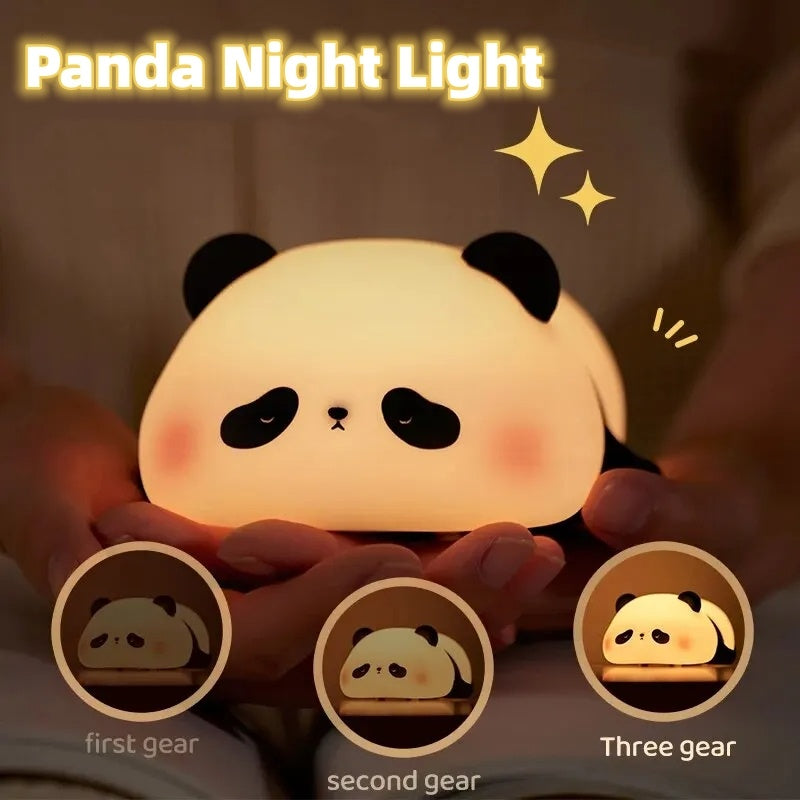 Silicone Little Cute Panda LED Night Light
