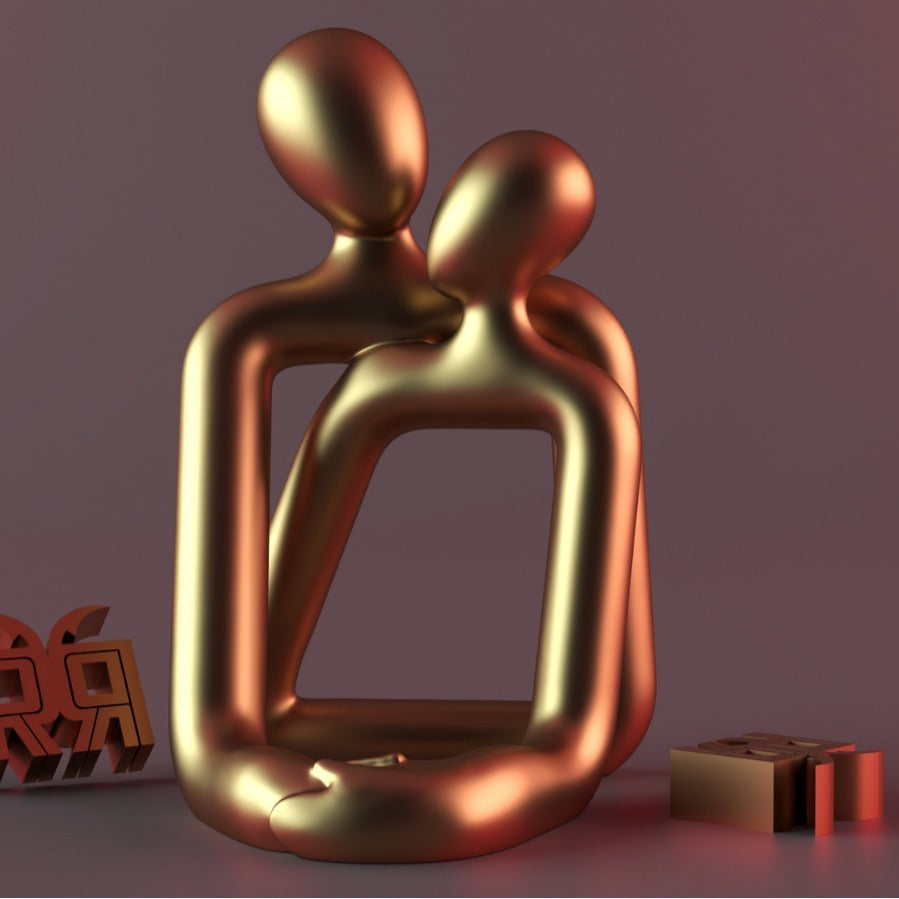 Modern Love Resin Sculpture