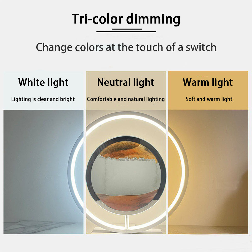 DIY Glass Sand Art Lamp with Rechargeable LED