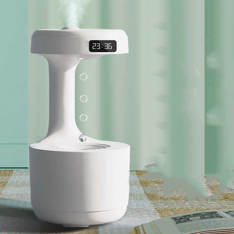 Anti-Gravity Aroma Humidifier with LED Clock