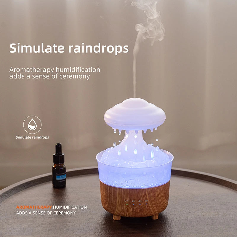 Rain Cloud LED Humidifier & Essential Oil Diffuser