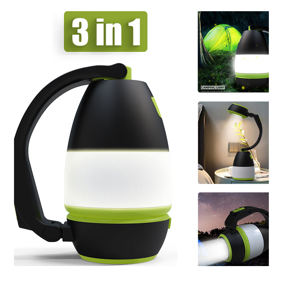 3-in-1 Multifunctional LED Lamp for Outdoor Adventures