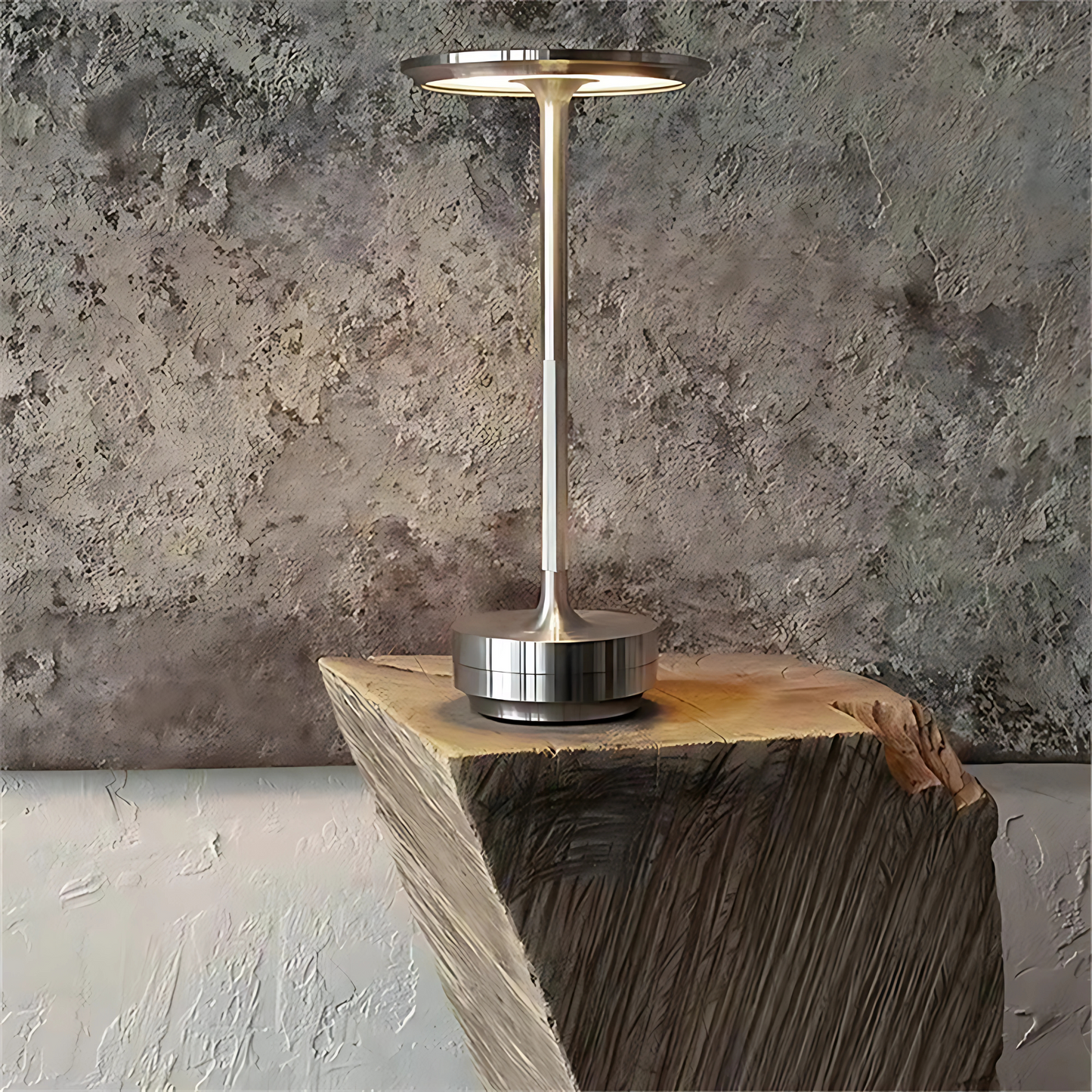 Creative Mushroom Crystal Cordless Lamp – Dimmable LED Elegance