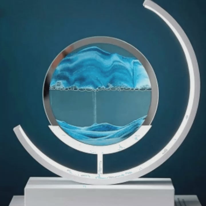 DIY Glass Sand Art Lamp with Rechargeable LED