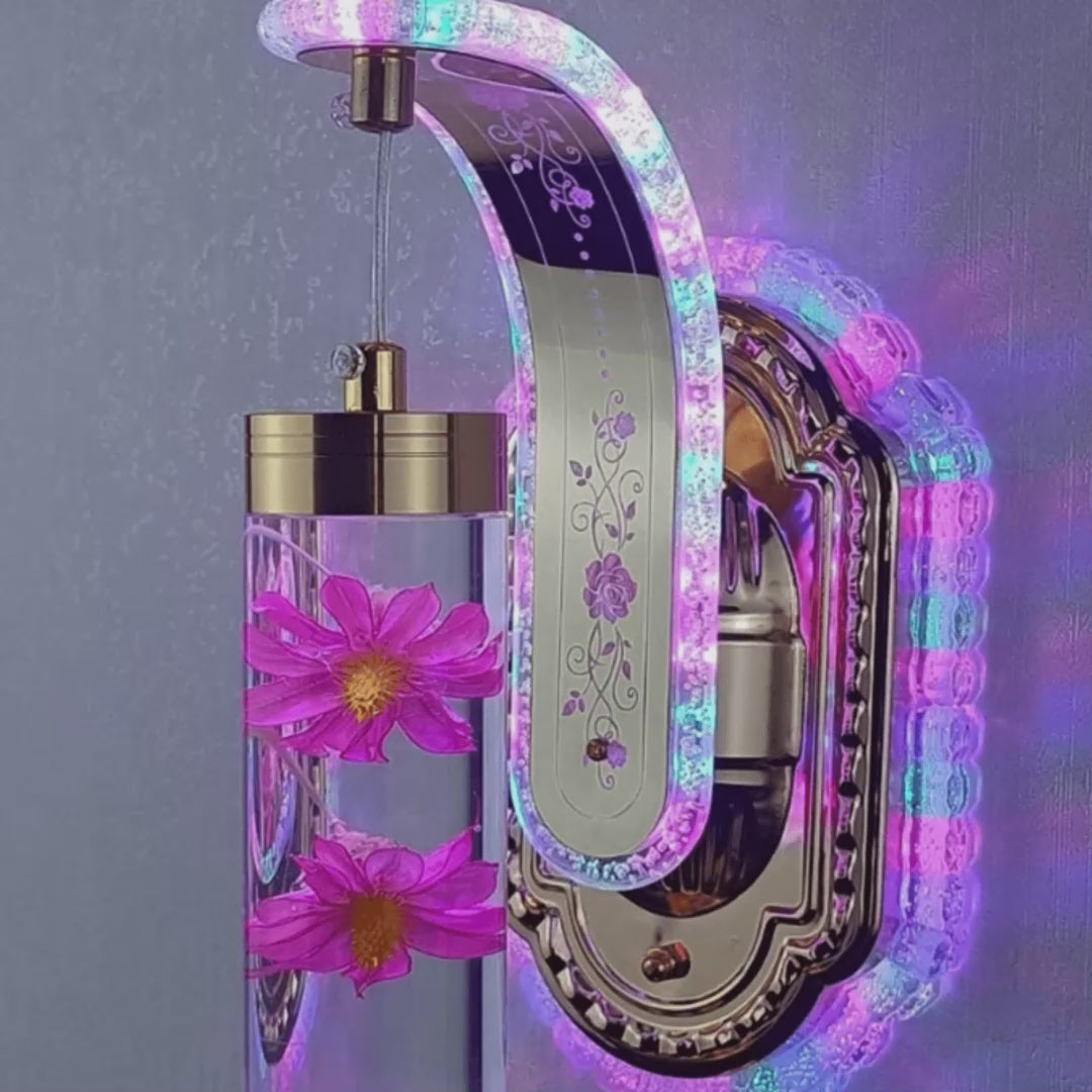 Modern LED Wall Sconce – Colorful Acrylic Light Art