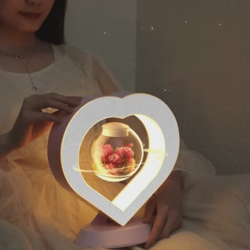 Floating Magnetic Heart LED Lamp – Perfect Valentine’s Gift