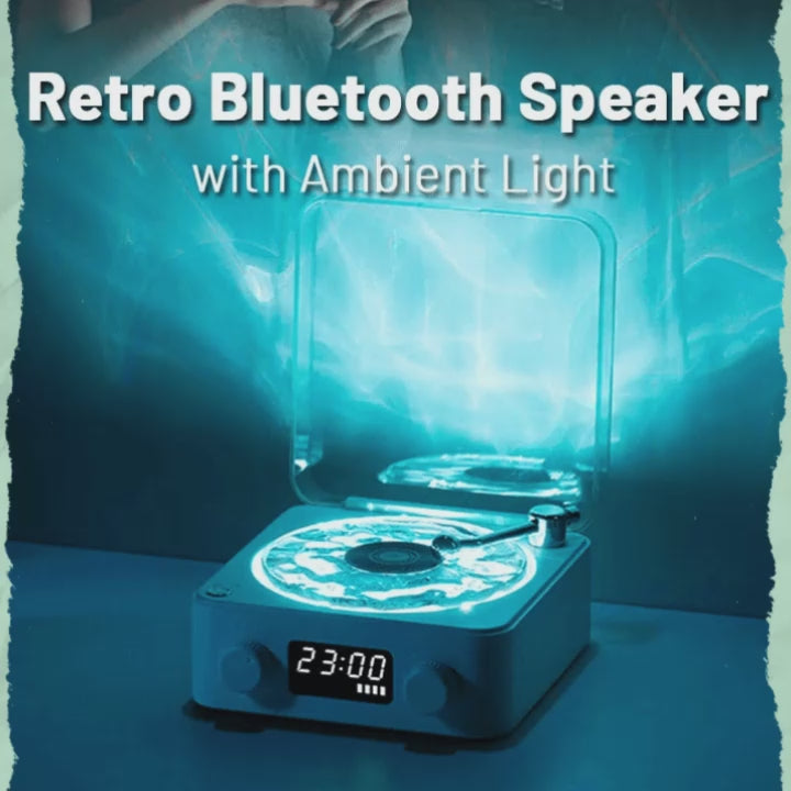 Retro Bluetooth Speaker with Nature Sounds & Lights