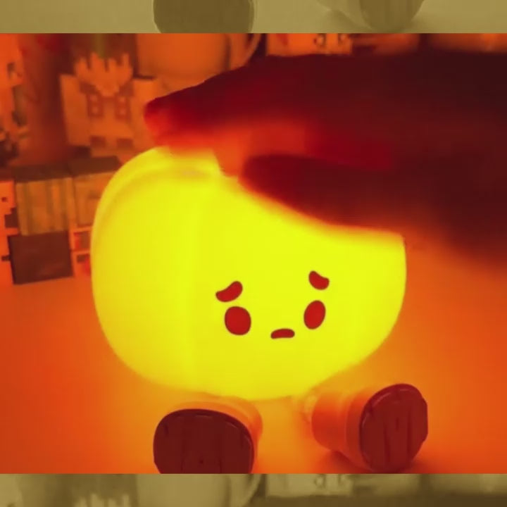 Silicone Little Cute Pumpkin LED Night Light