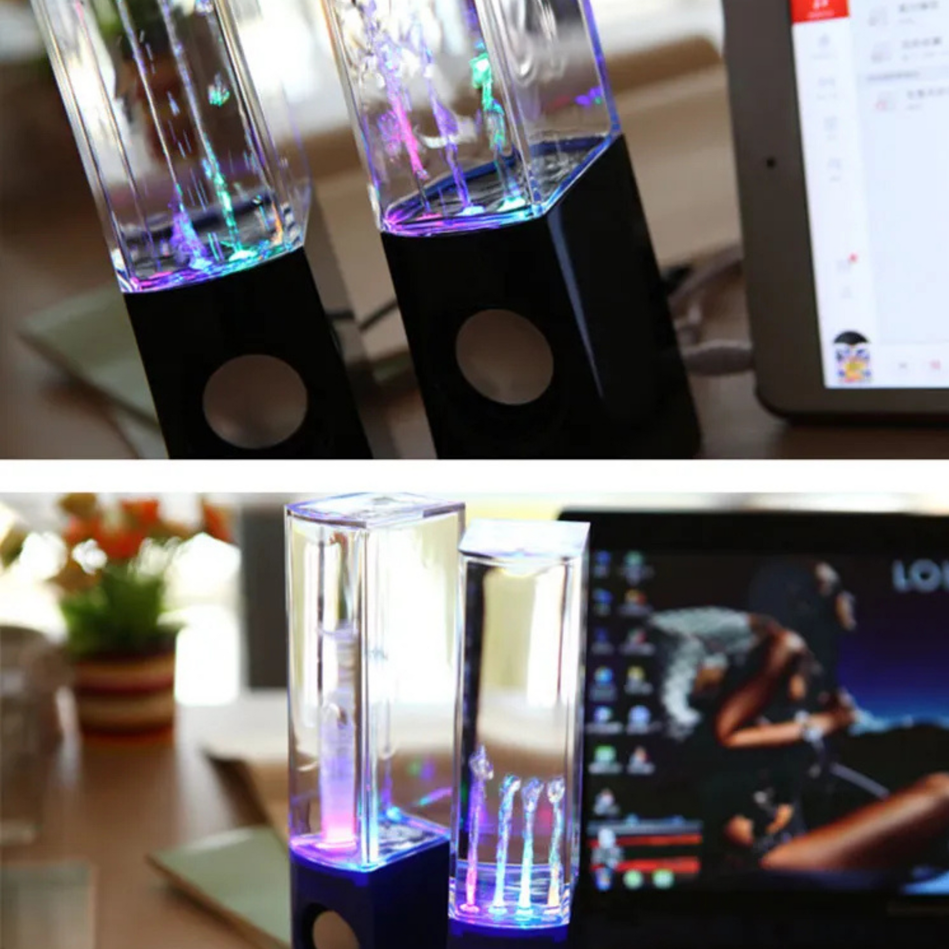 Wireless Dancing Water Speaker LED Light Fountain Speaker Home Party