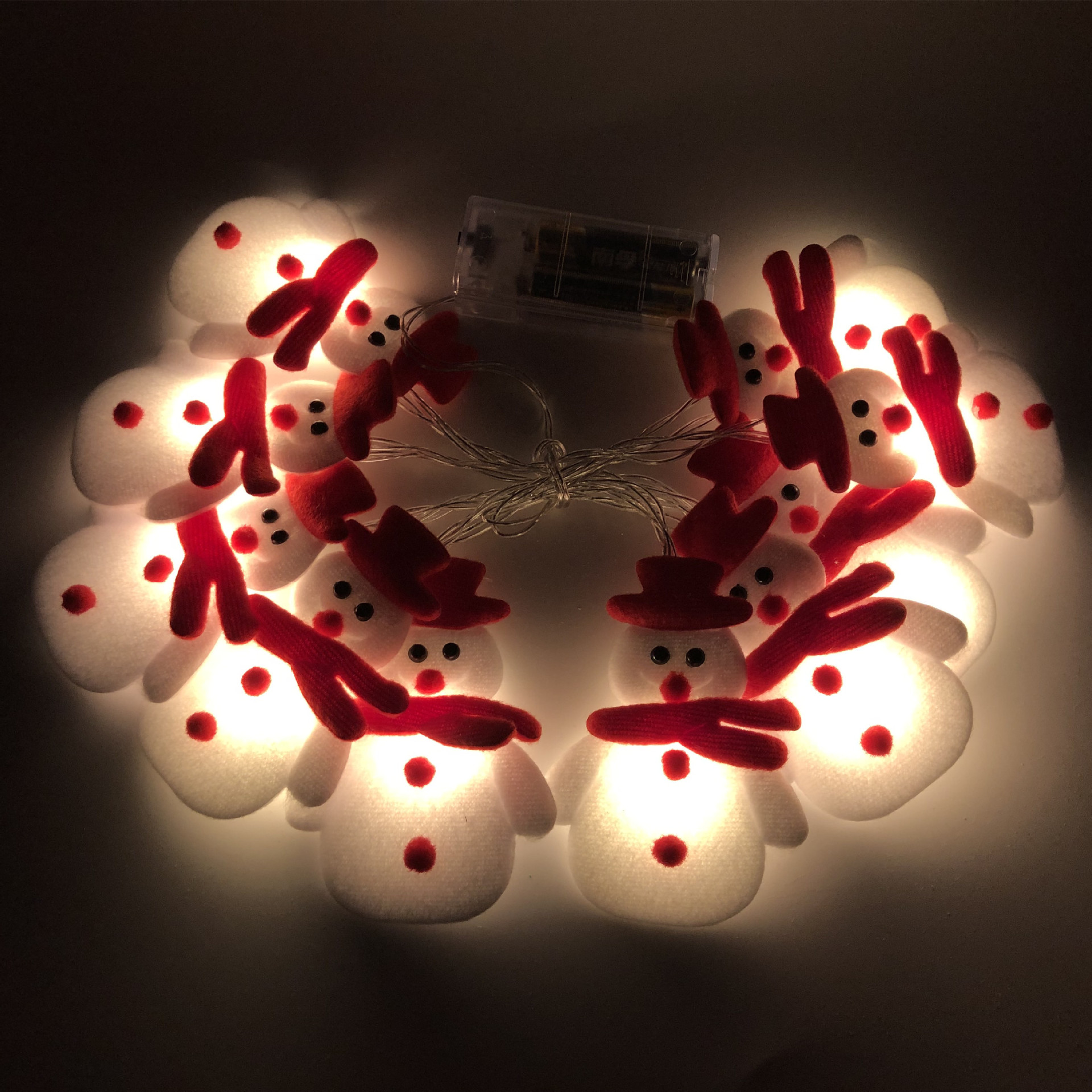 Santa, Snowman, Elf LED String Lights – Festive Décor