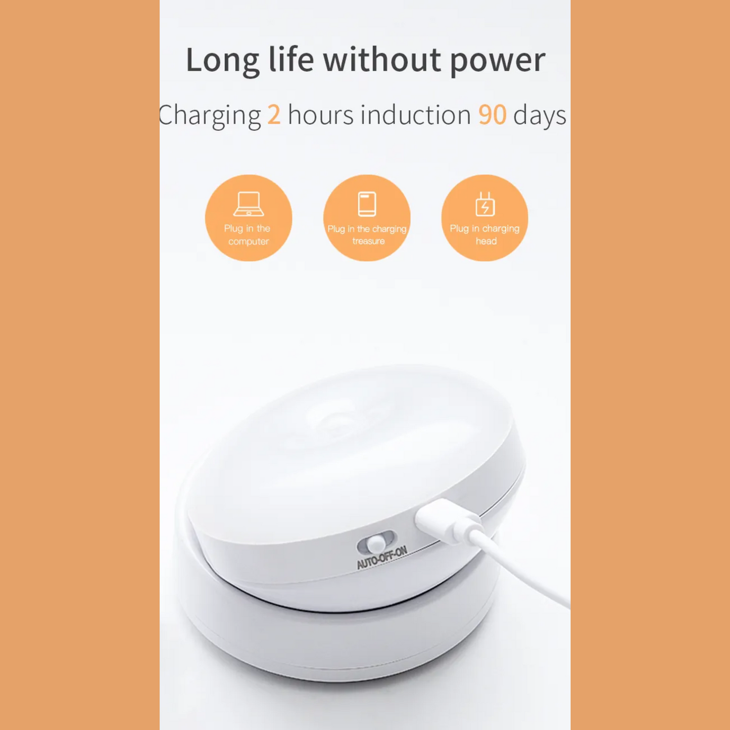 Rotating Motion Sensor Light – Adjustable Night Lamp