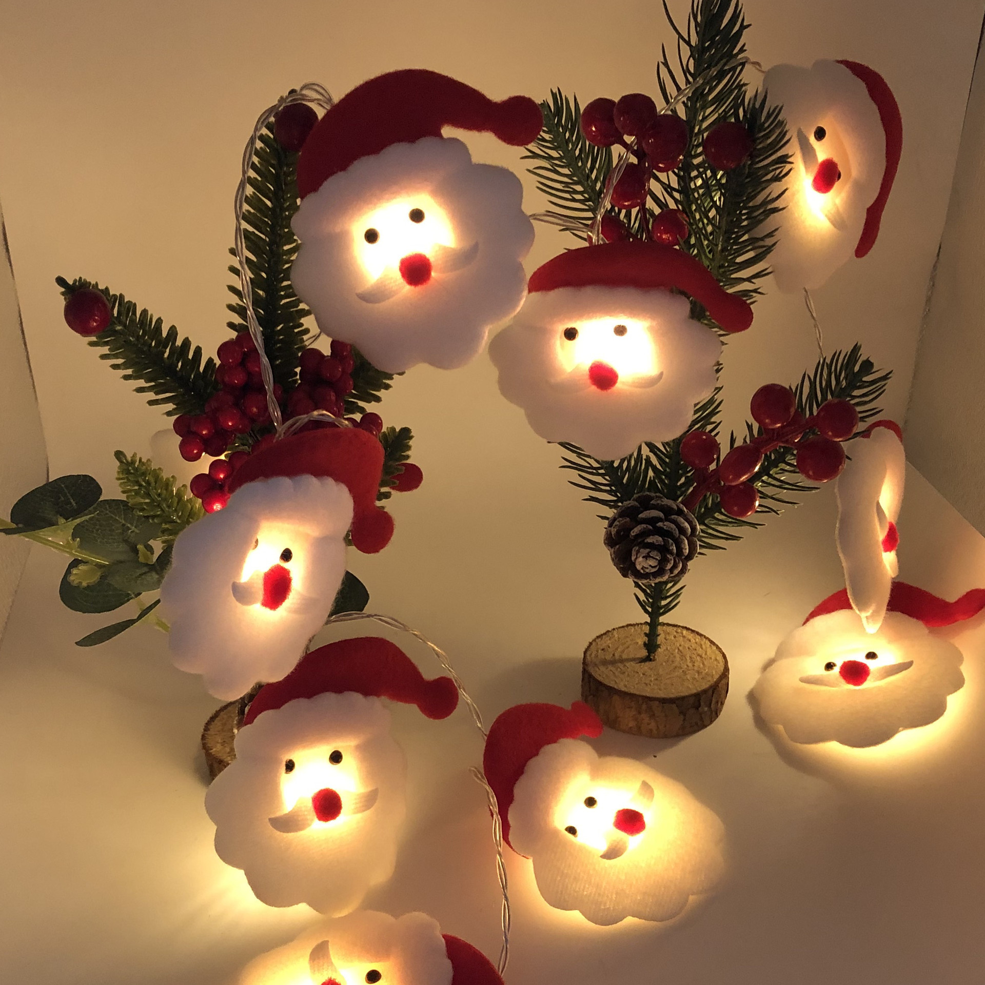 Santa, Snowman, Elf LED String Lights – Festive Décor