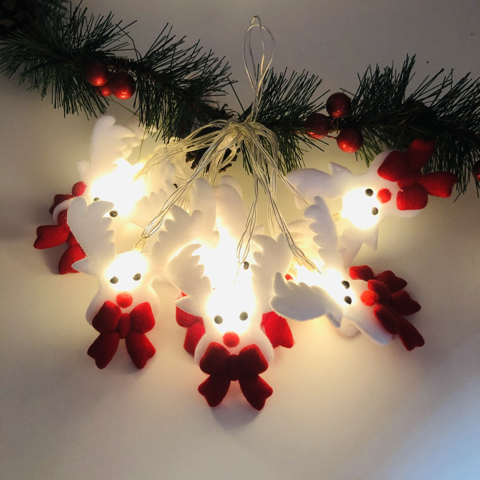 Santa, Snowman, Elf LED String Lights – Festive Décor