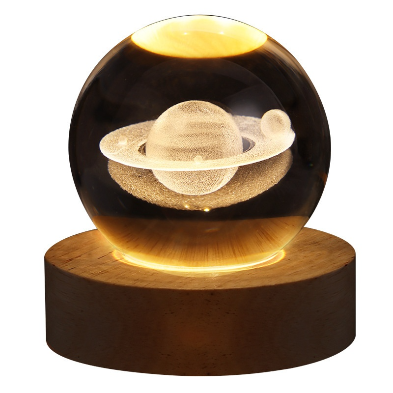 Luminous Crystal Sphere Ambient Light – Whimsical Charm