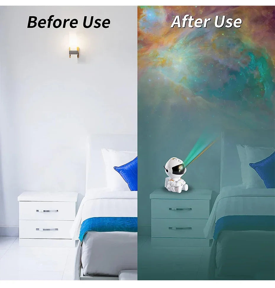 Galaxy Astronaut Starry Projector – LED Night Sky