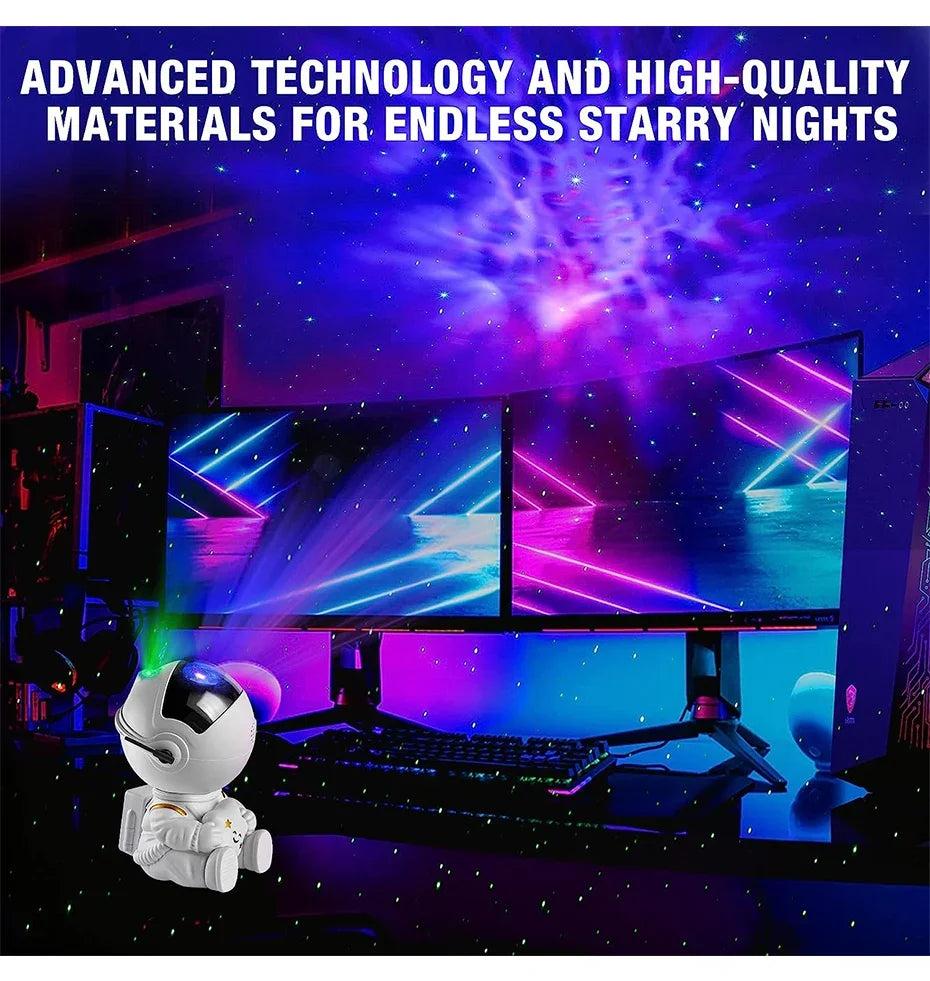 Galaxy Astronaut Starry Projector – LED Night Sky