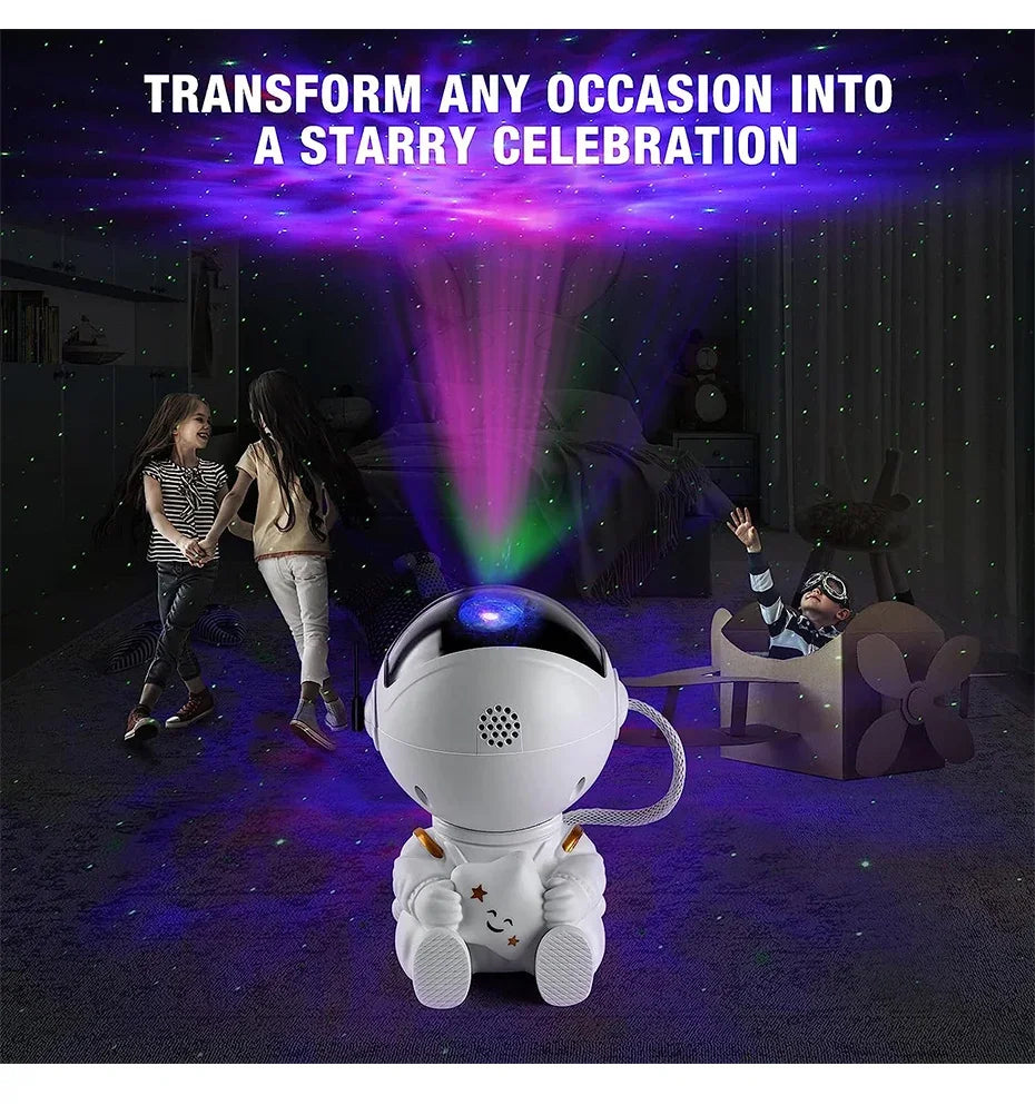 Galaxy Astronaut Starry Projector – LED Night Sky