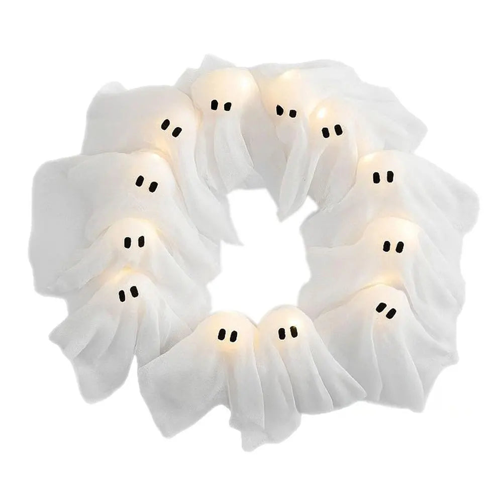 Phantom Glow Ghost Wreath