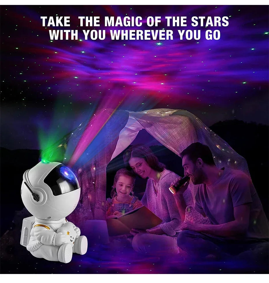 Galaxy Astronaut Starry Projector – LED Night Sky