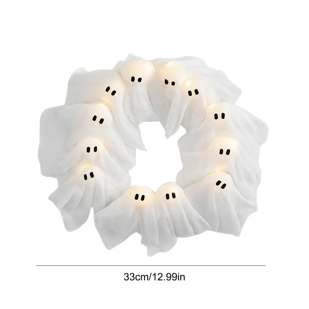 Phantom Glow Ghost Wreath