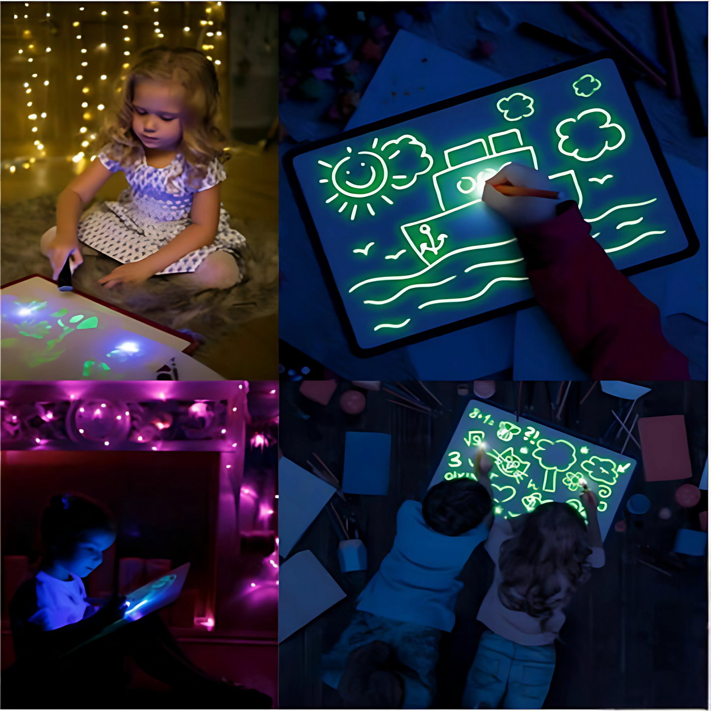 3D Magic Glow Sketchpad – Kids Creative Drawing Board