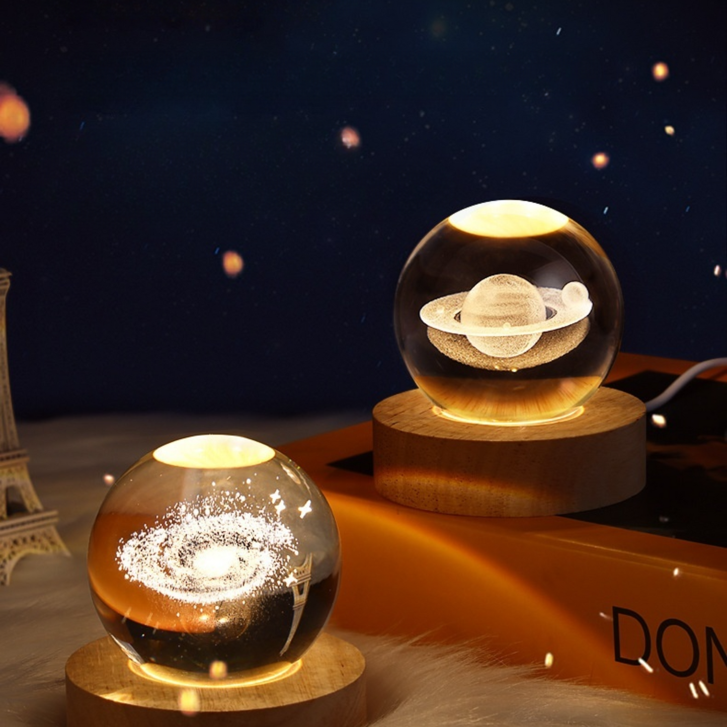 Luminous Crystal Sphere Ambient Light – Whimsical Charm