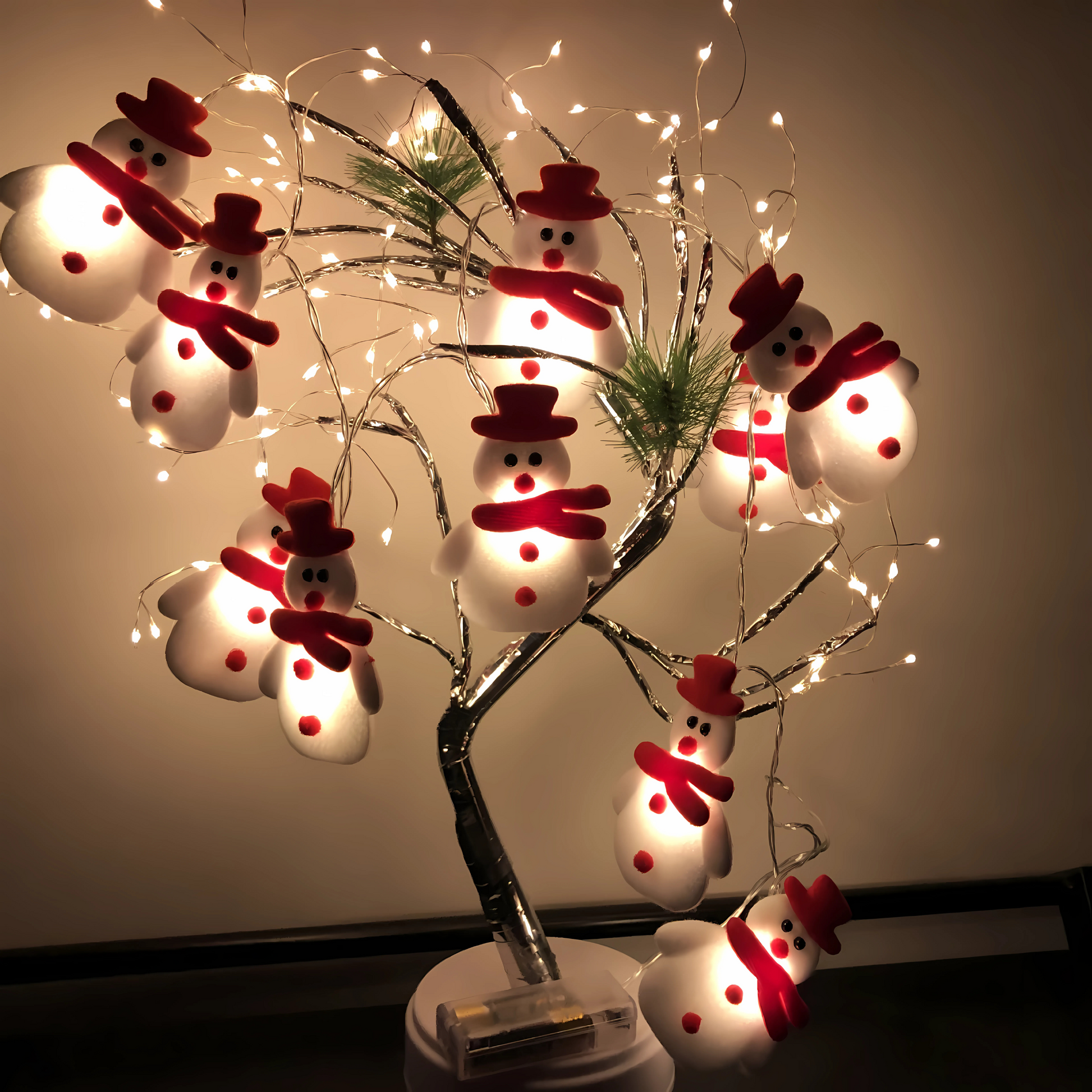 Santa, Snowman, Elf LED String Lights – Festive Décor