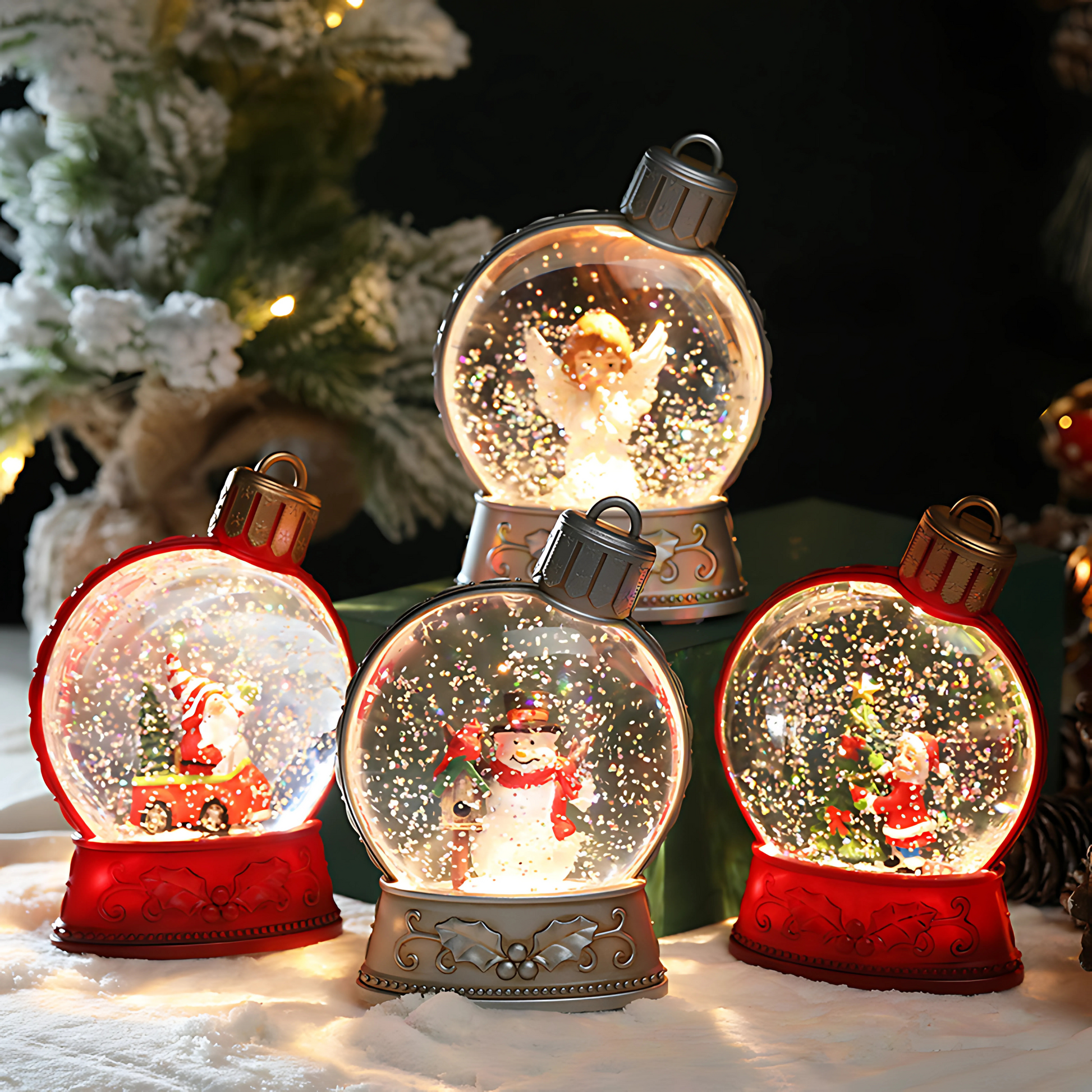 Luminous Christmas LED Figurines – Festive Home Décor