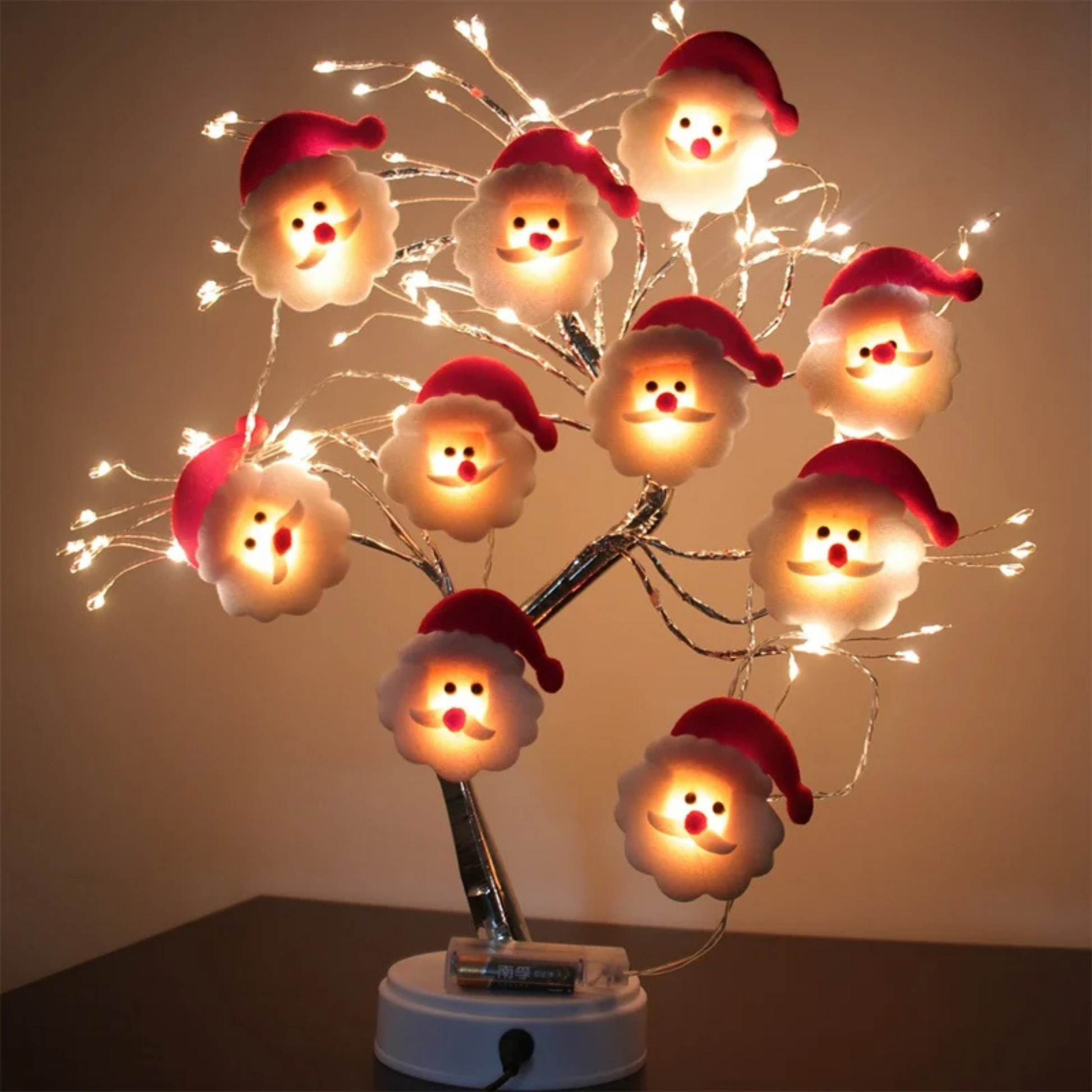 Santa, Snowman, Elf LED String Lights – Festive Décor