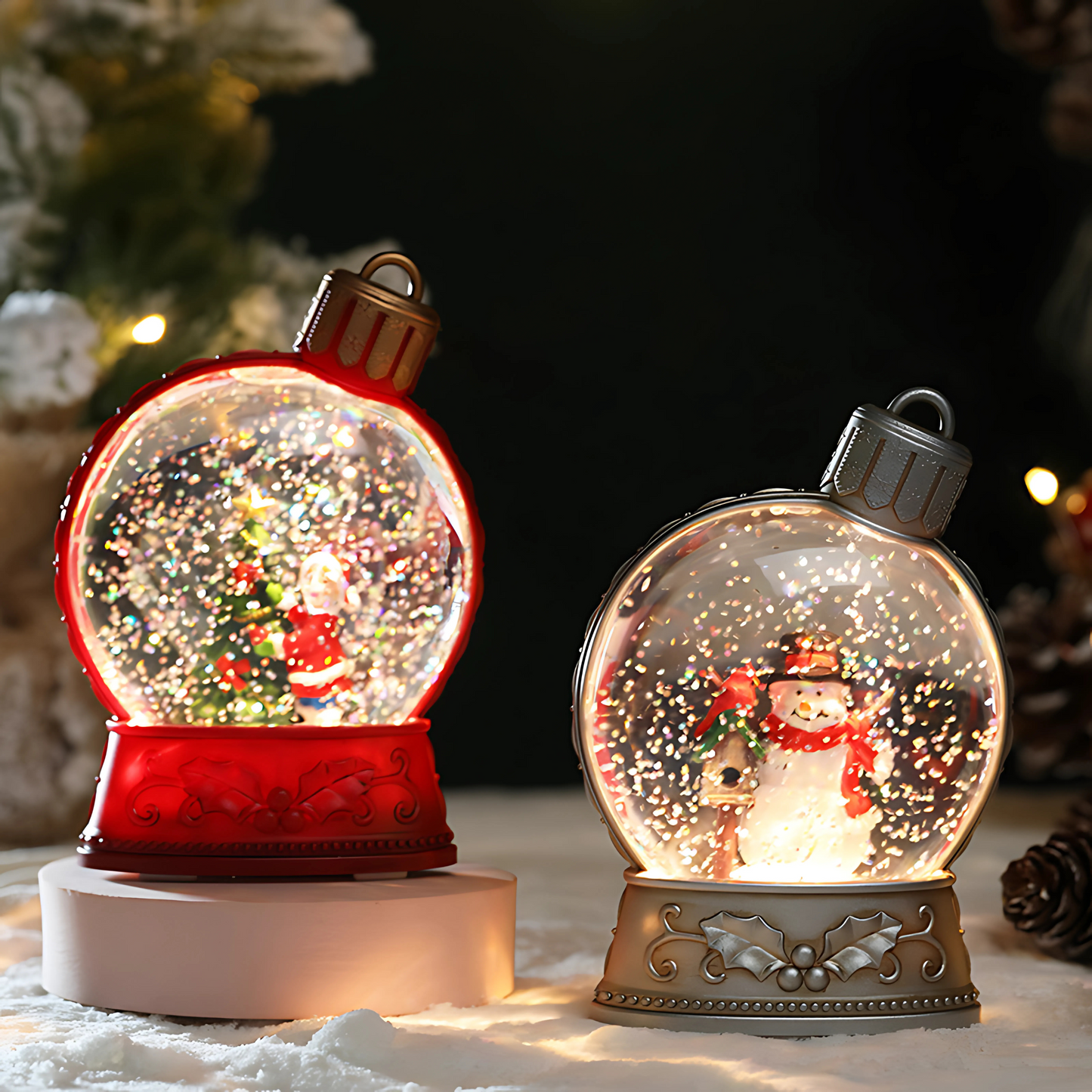 Luminous Christmas LED Figurines – Festive Home Décor