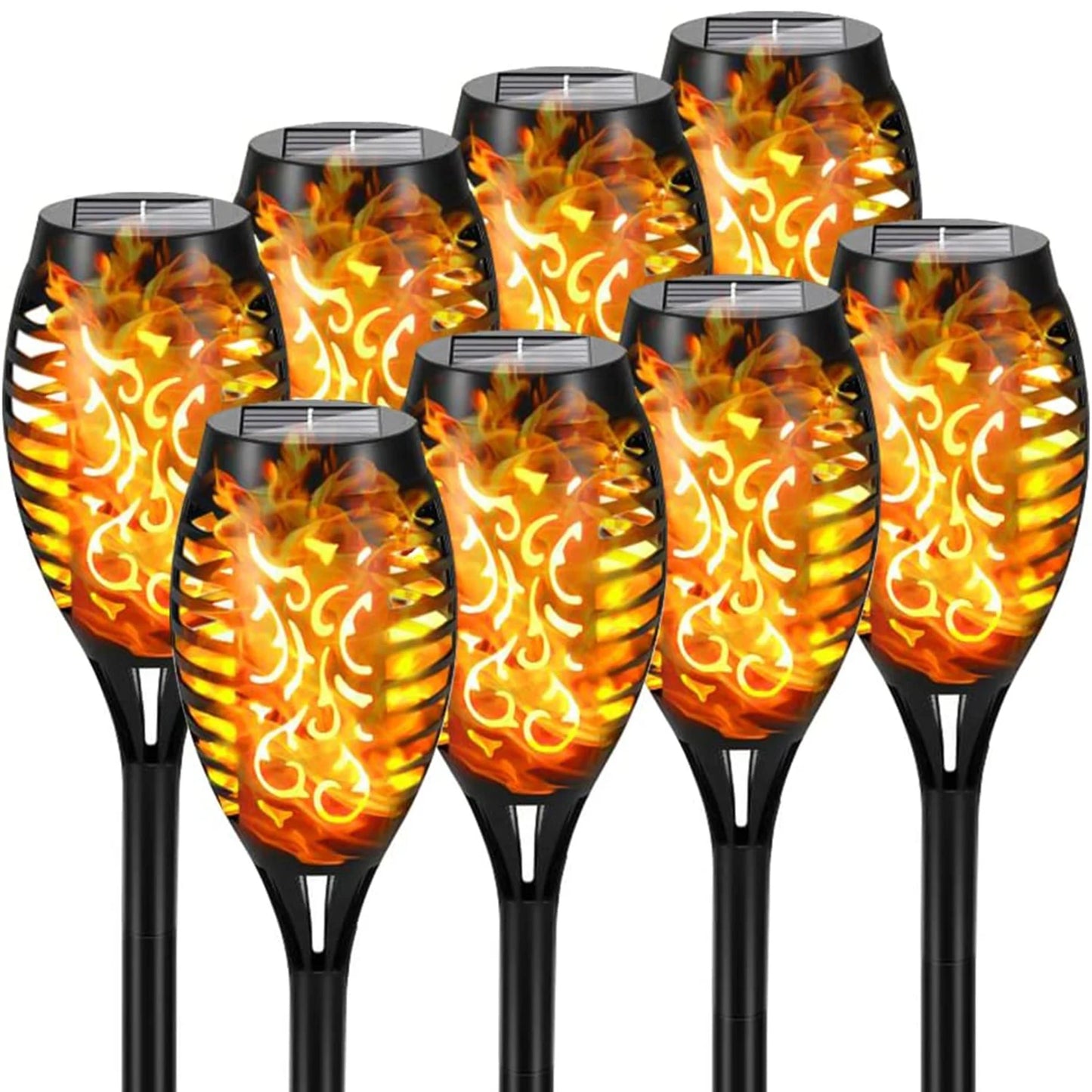 LED Solar Flame Torch Lights – Waterproof Outdoor Décor