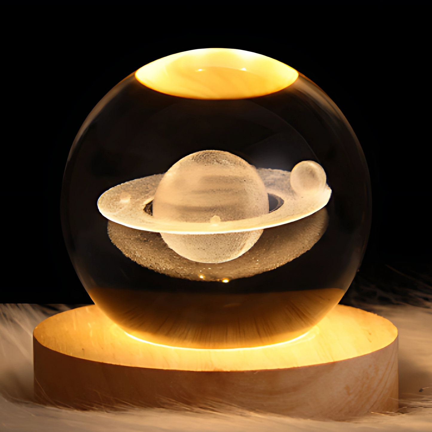 Luminous Crystal Sphere Ambient Light – Whimsical Charm