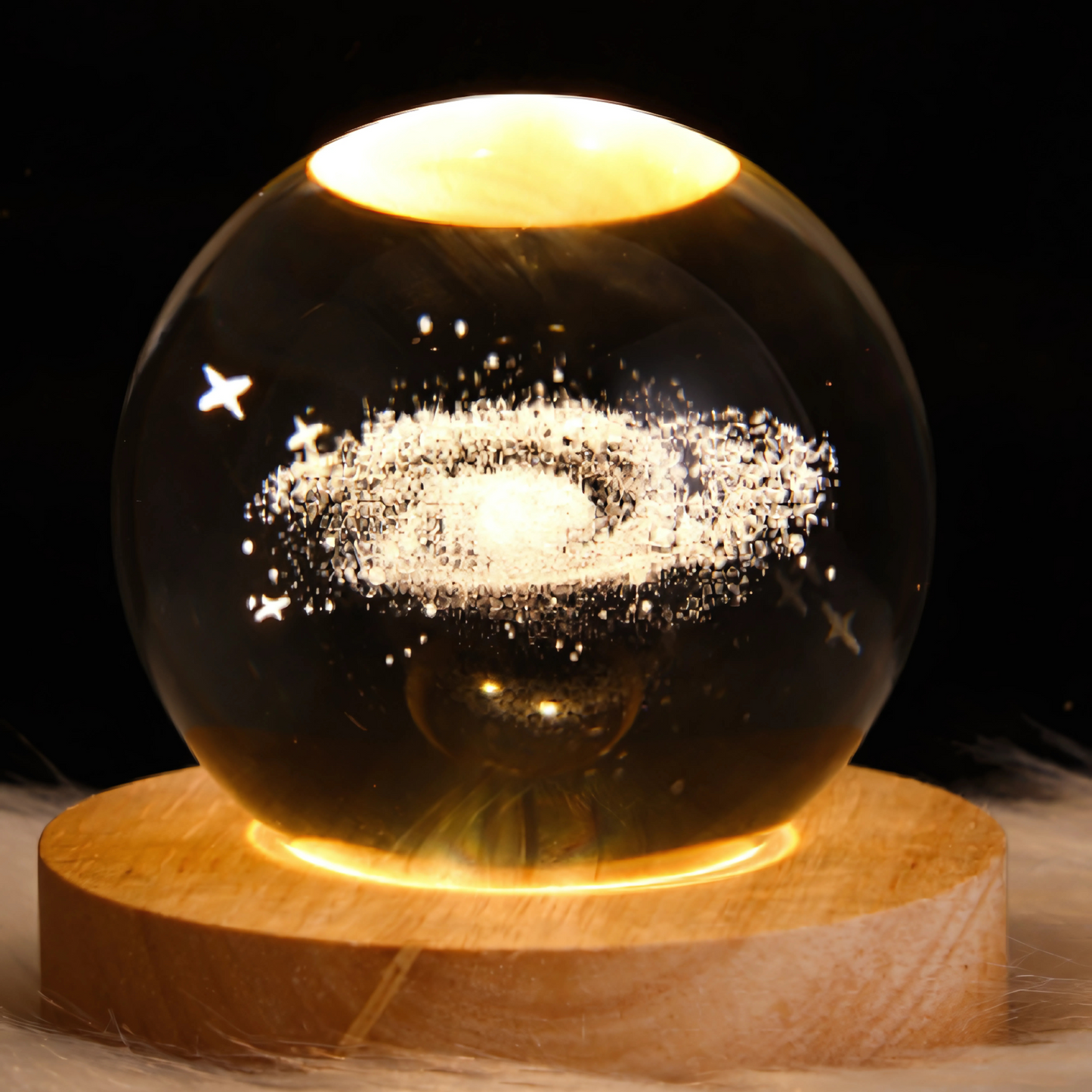 Luminous Crystal Sphere Ambient Light – Whimsical Charm